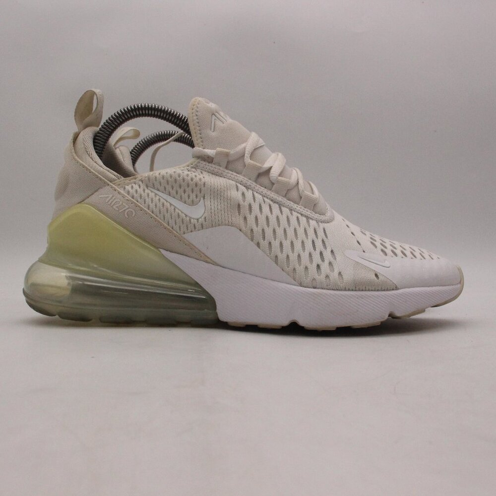 Nike Air Max 270 Women's Size 8.5 Youth 7 White Athletic Sneakers 943345-103